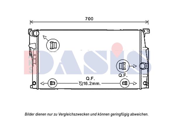 AKS DASIS Radiators, Motora dzesēšanas sistēma 050067N